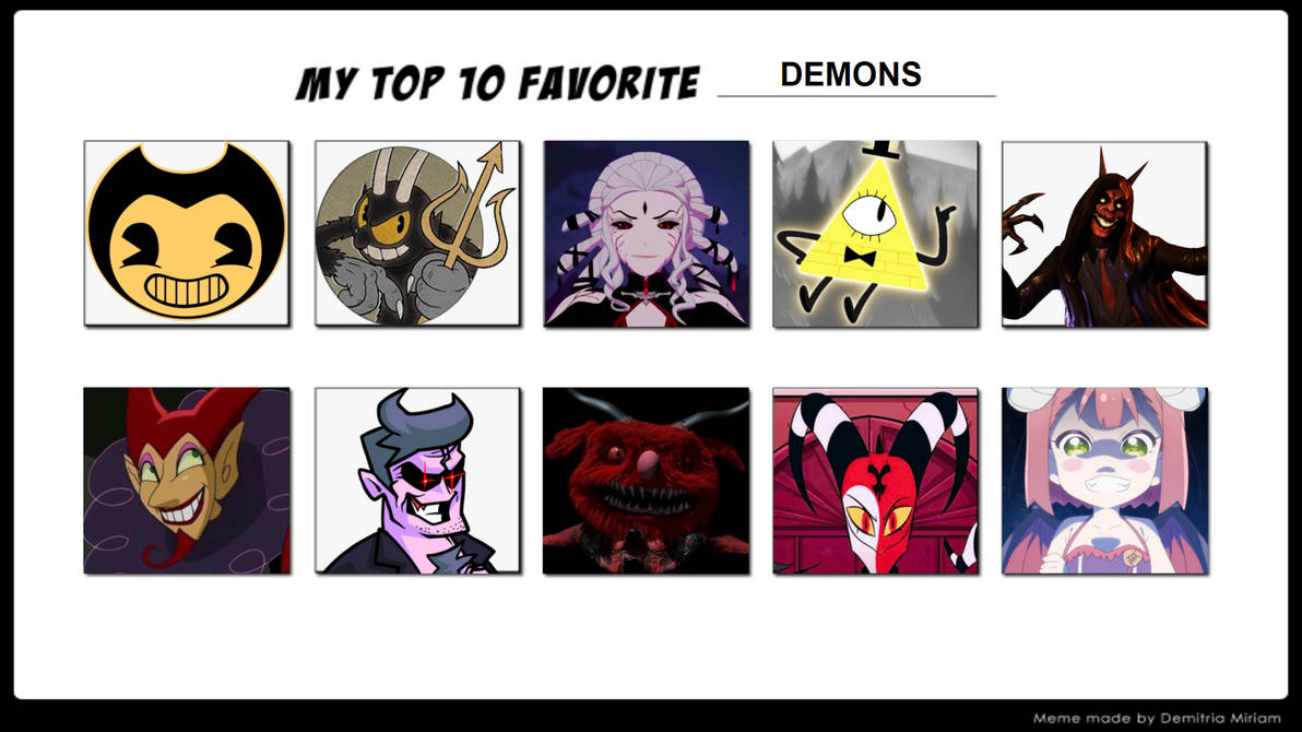 My Top 10 Favourite Demons by akosnagy4 on DeviantArt