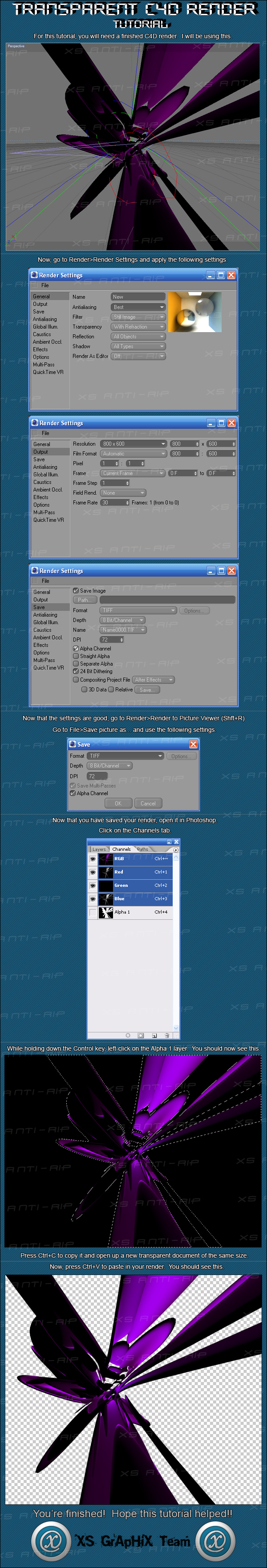 XS Transparent C4D Tutorial