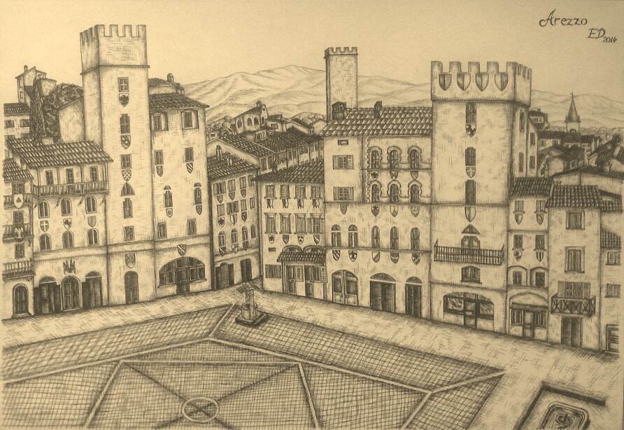 Drawing - City Square_05