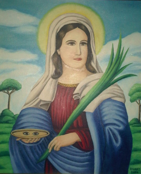 PAINTING - SAINT LUCY (01)