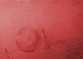 Drawing - Sphere and Cone [ In Plaster ]