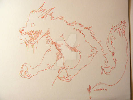 WereWolf - # Inktober 2014 - Day 16