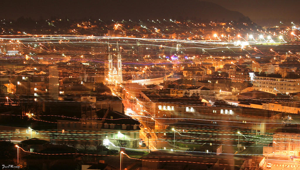 Voiron by night by J222R on DeviantArt