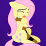 Fluttershy as Davy Crockett