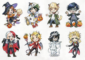 BNHA Halloween Chibi