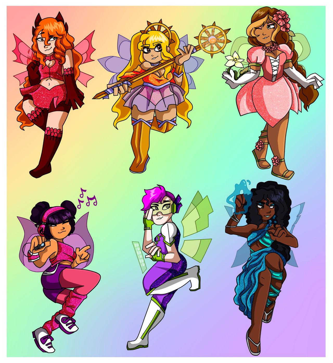 WINX redesigns by friesformunchies on DeviantArt