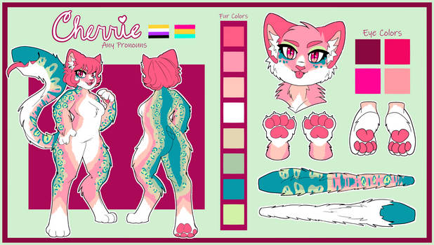 My Fursona ref sheet (2019)