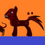 NES Godzilla Creepy-past(e)a MLP:FiM Style Red