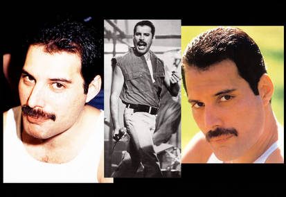 Freddie Mercury times 3