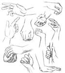 hand study II (daily sketch 94/365) by nihidea