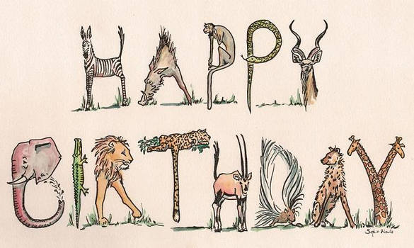 Happy Birthday animals