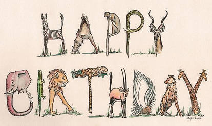 Happy Birthday animals