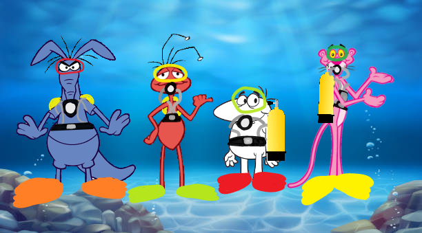 ART TRADE) Scuba Pink Panther Characters by Bridgit14 on DeviantArt ART TRADE) Scuba Pink Panther Characters by Bridgit14 on DeviantArt
