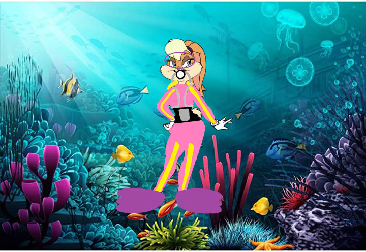 Lola Bunny Scuba Diving Underwater by Bridgit14 on DeviantArt