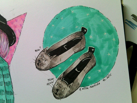 Cat Lady Shoes | INKtober 4