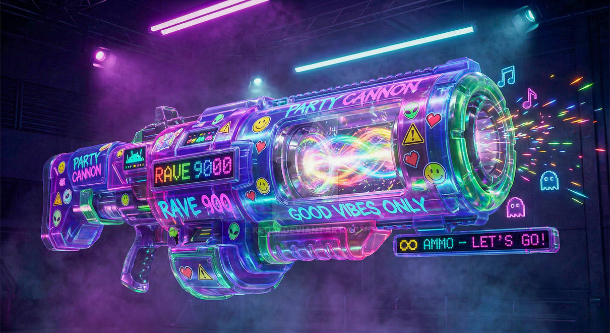 999 Rave Rave-9000: The Party Cannon by KeoAI on DeviantArt