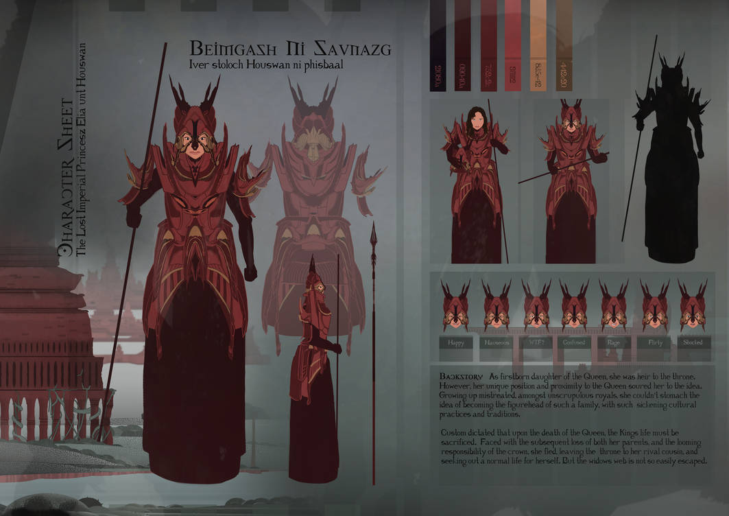 Character sheet Concept art by KaiOwen on DeviantArt