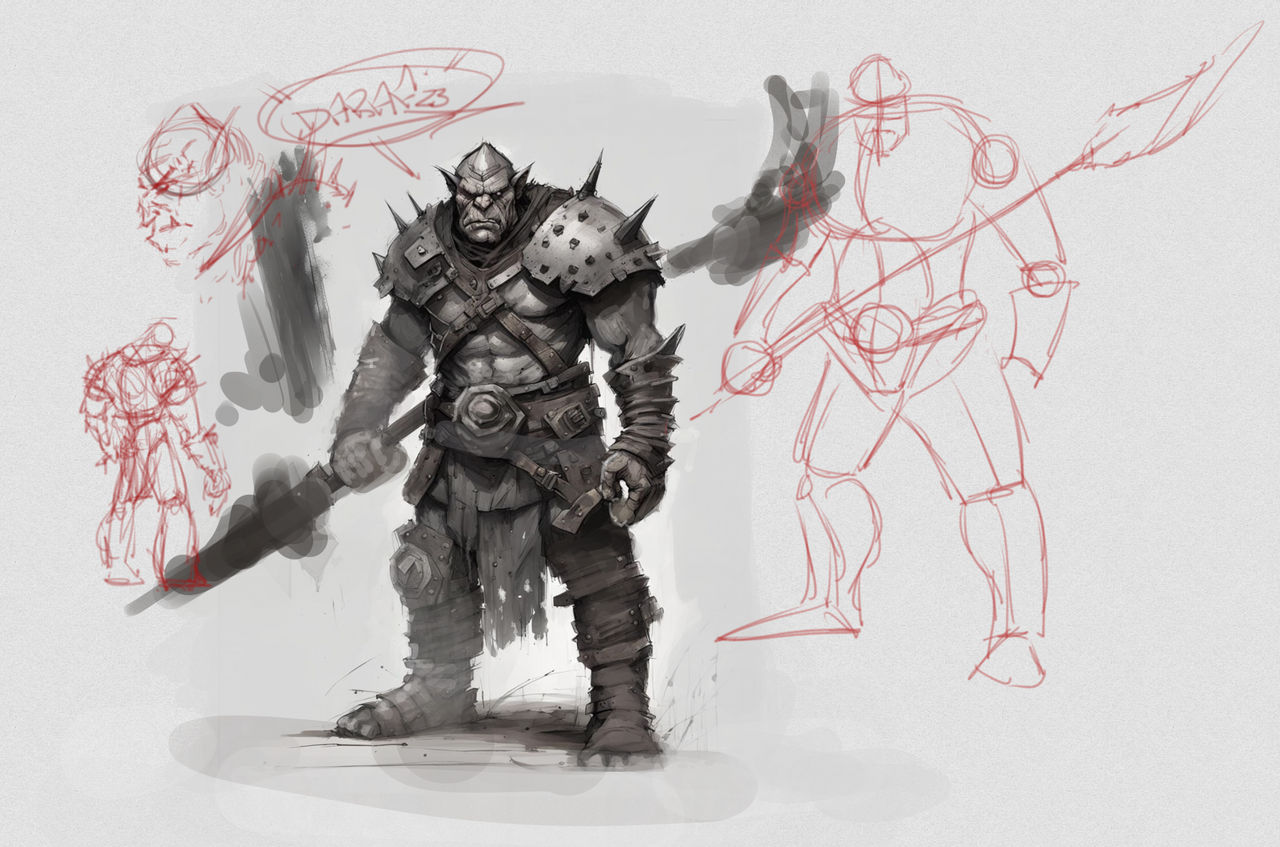 Orc Concept 01 by DAREALDARAF on DeviantArt