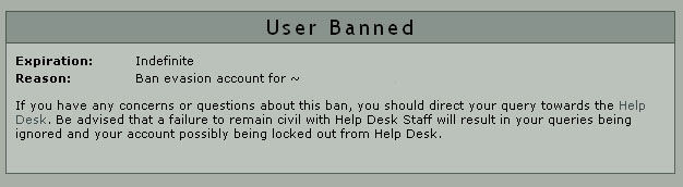 User Banned