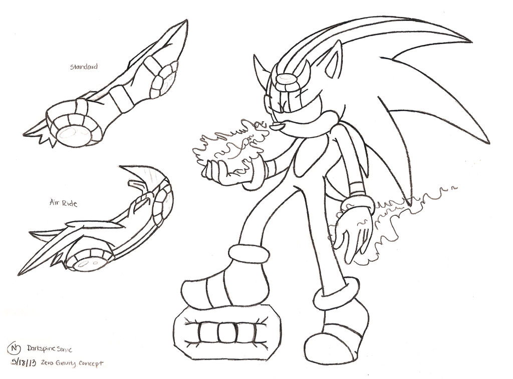 Darkspine Sonic Zero Gravity Concept V1.1 by Natakiro on DeviantArt