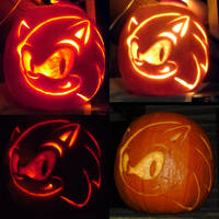 Sonic Jack-O-Lantern