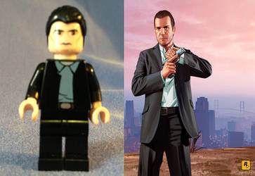 Lego GTA 5 Michael De Santa by MonsterIsland1969