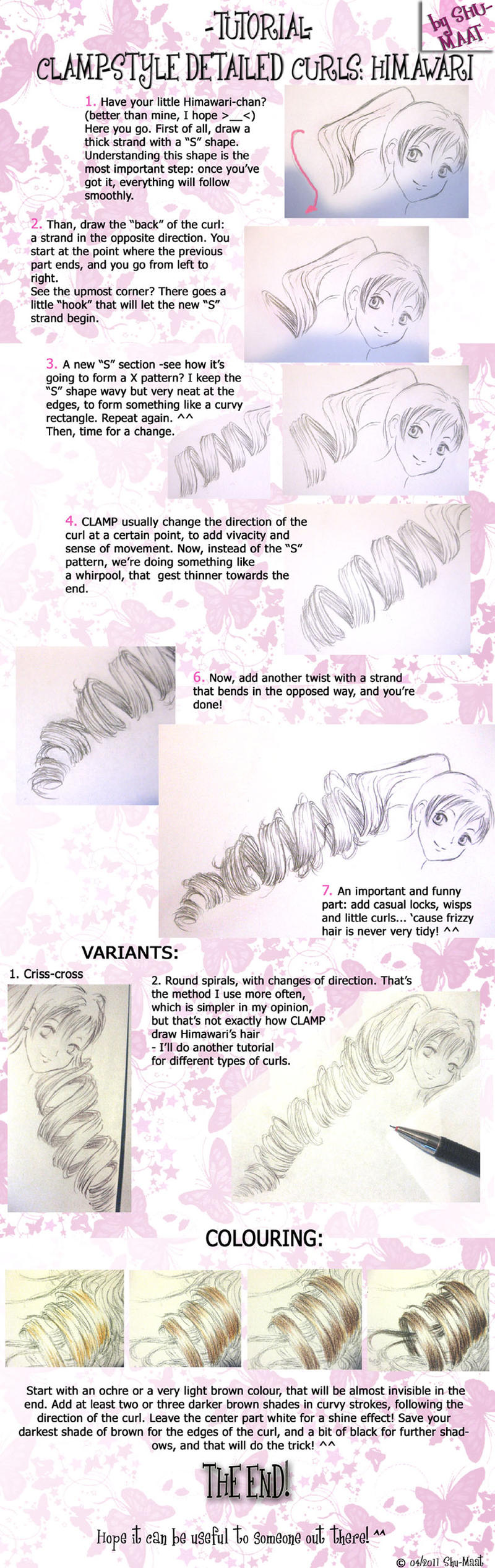 Manga curls tutorial: Himawari