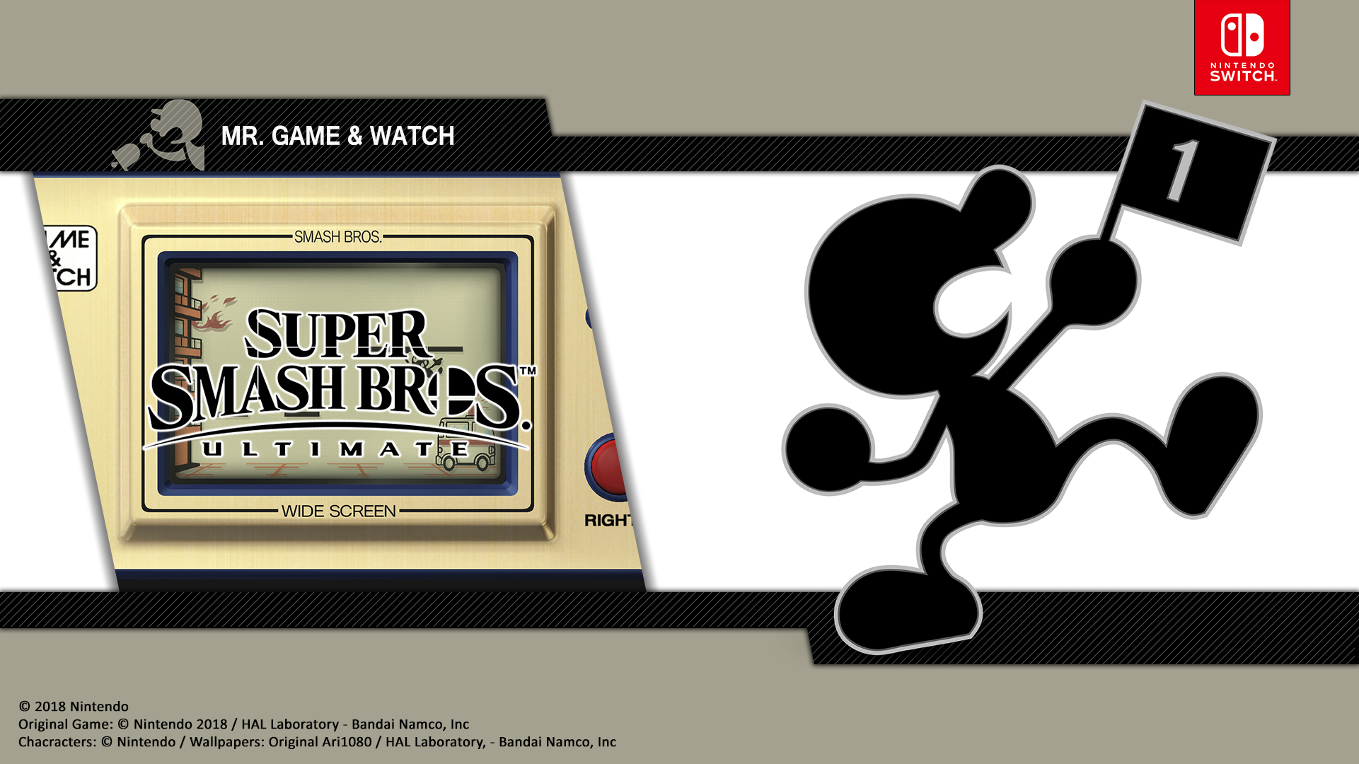 Mr Game Y Watch - Super Smash Bros. Ultimate by DJAri1080 on DeviantArt