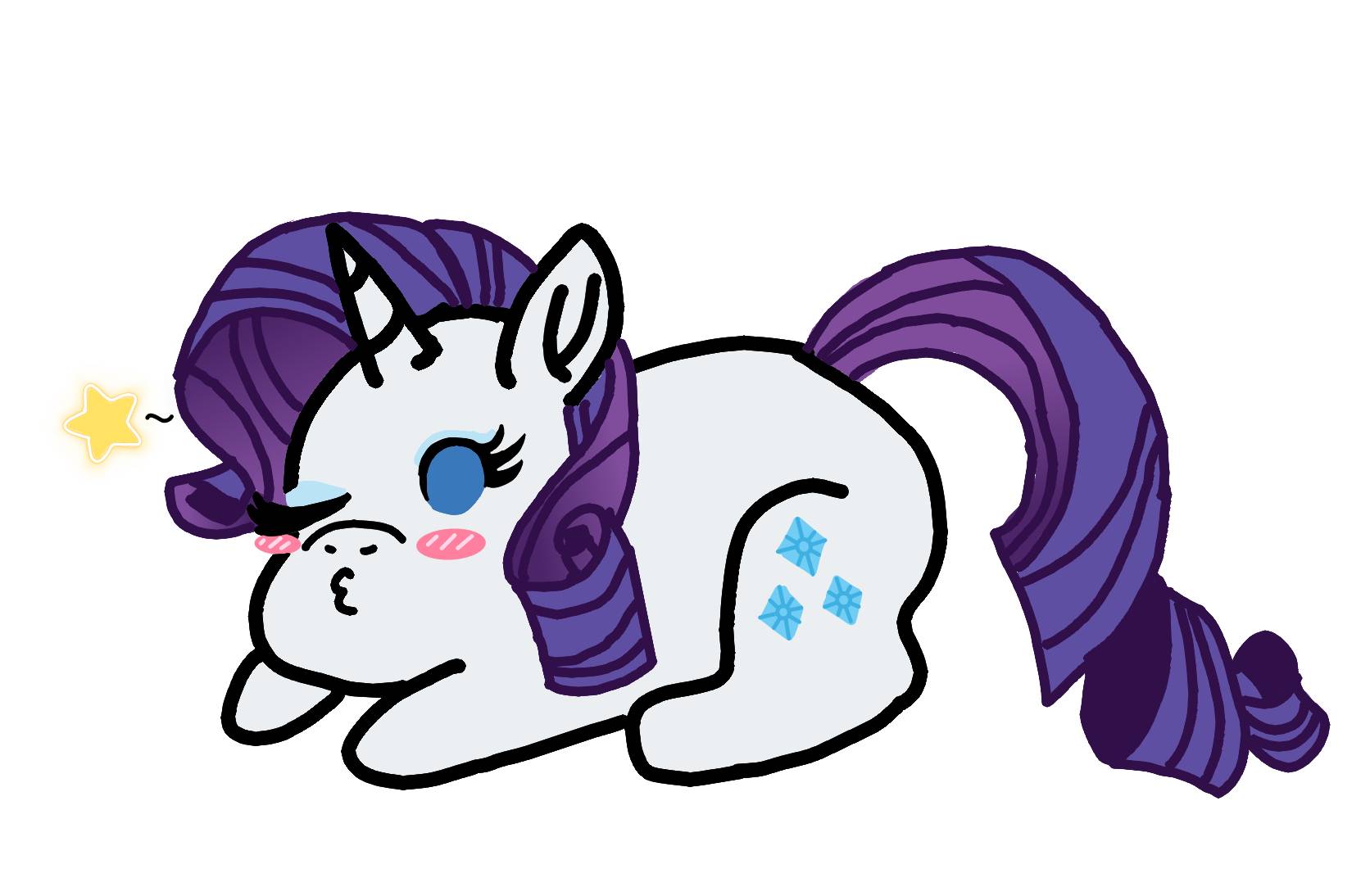 Chibi Rarity Pfp Rarity Chibi by NaylaDoodles on DeviantArt