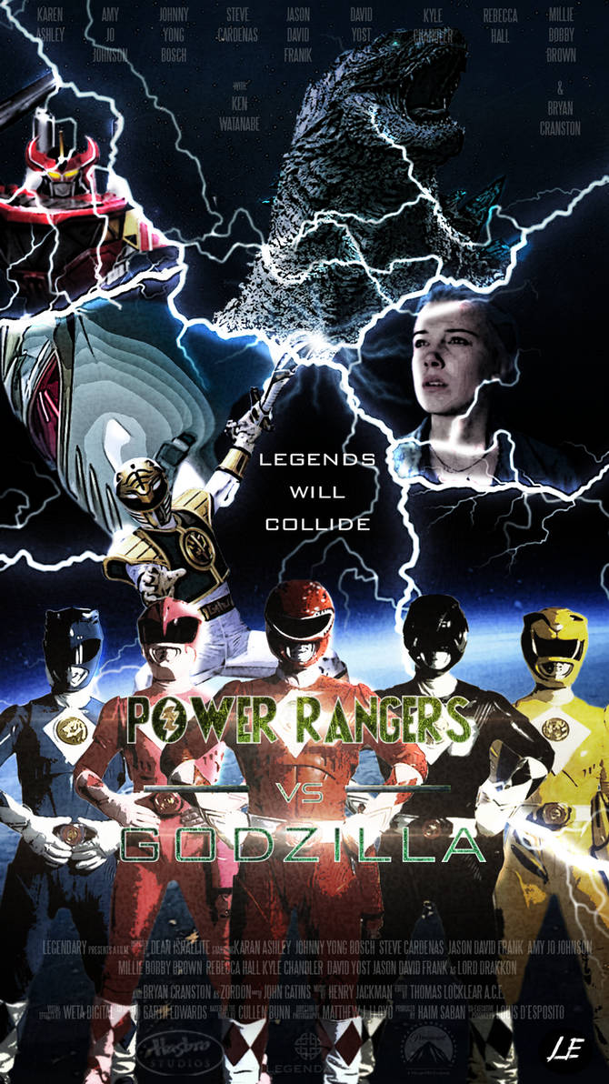 Godzilla Vs Ranger Power Rangers vs Godzilla Movie Poster by warfighter268 on DeviantArt