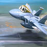 F-15 cartoon painting
