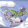 Dino plane rider