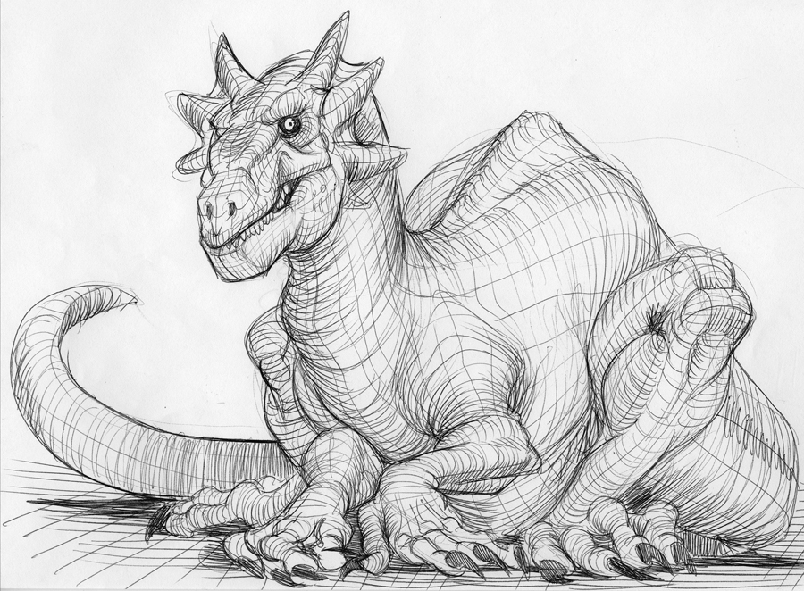 dragon sketch