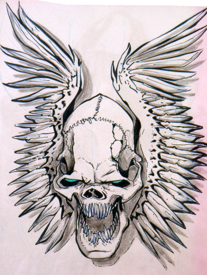 skull wings by heckthor on DeviantArt