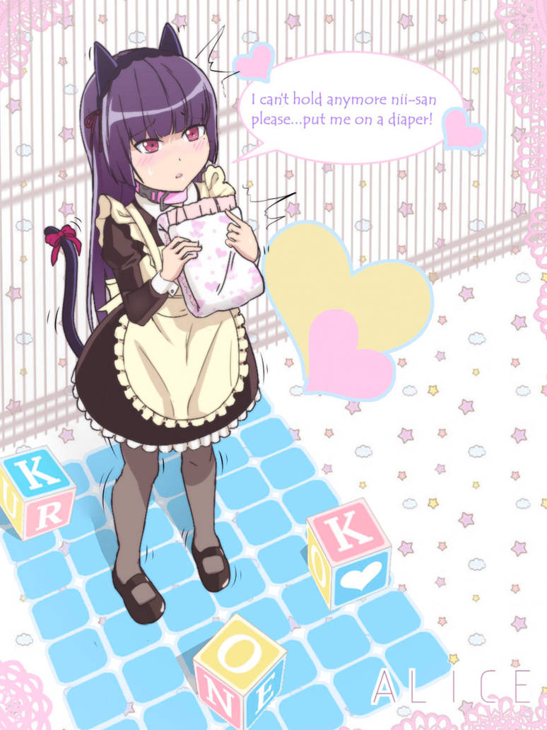 COMMISSION Kuroneko Needs Diapers by alice99narumi on DeviantArt
