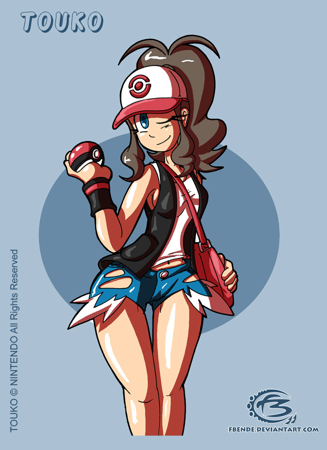 Pokemon - Hilda/Touko (HD Anime Render) by HankstermanArt on DeviantArt