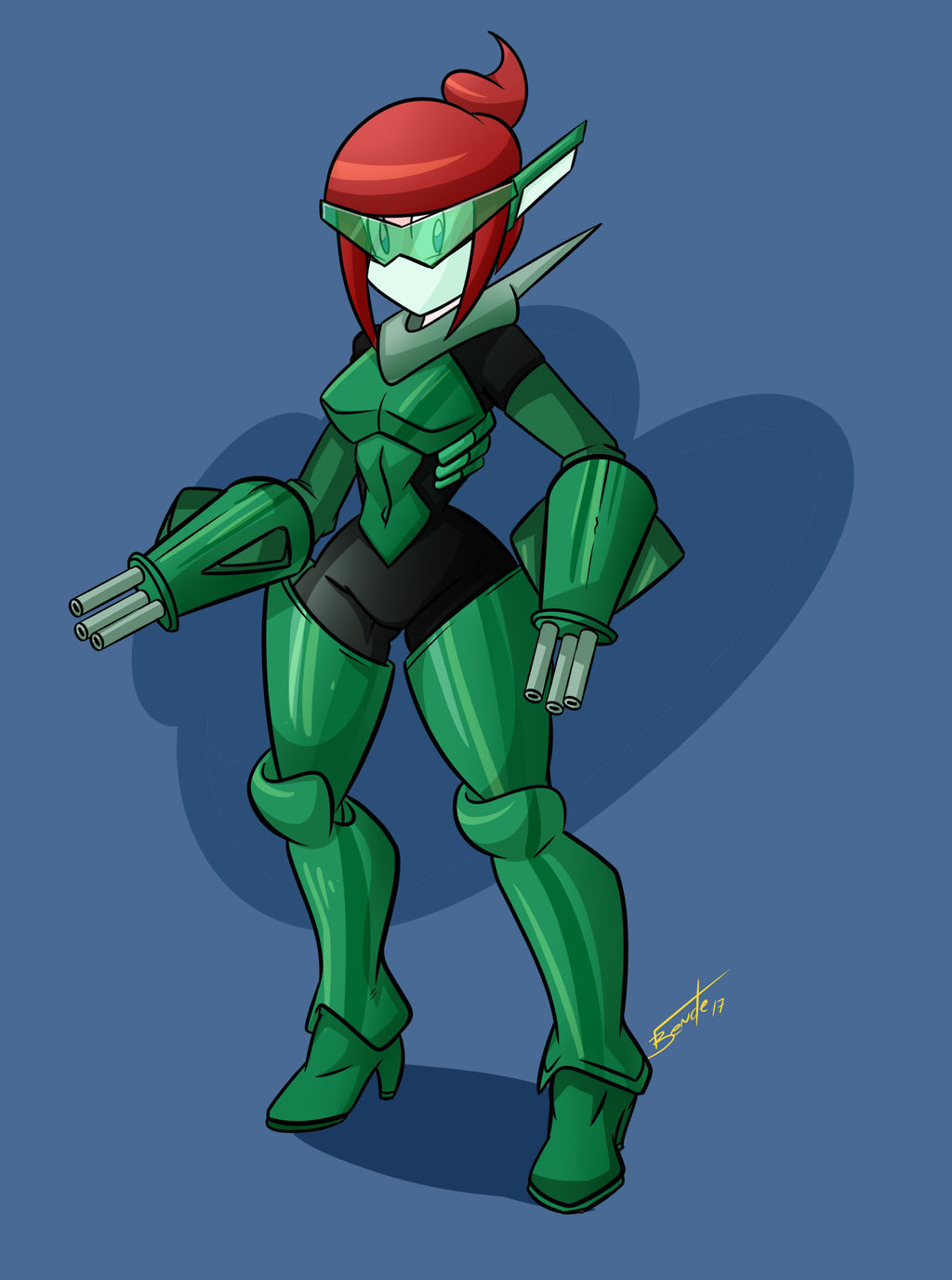 Commission - Android Girl Armor by GunShad on DeviantArt