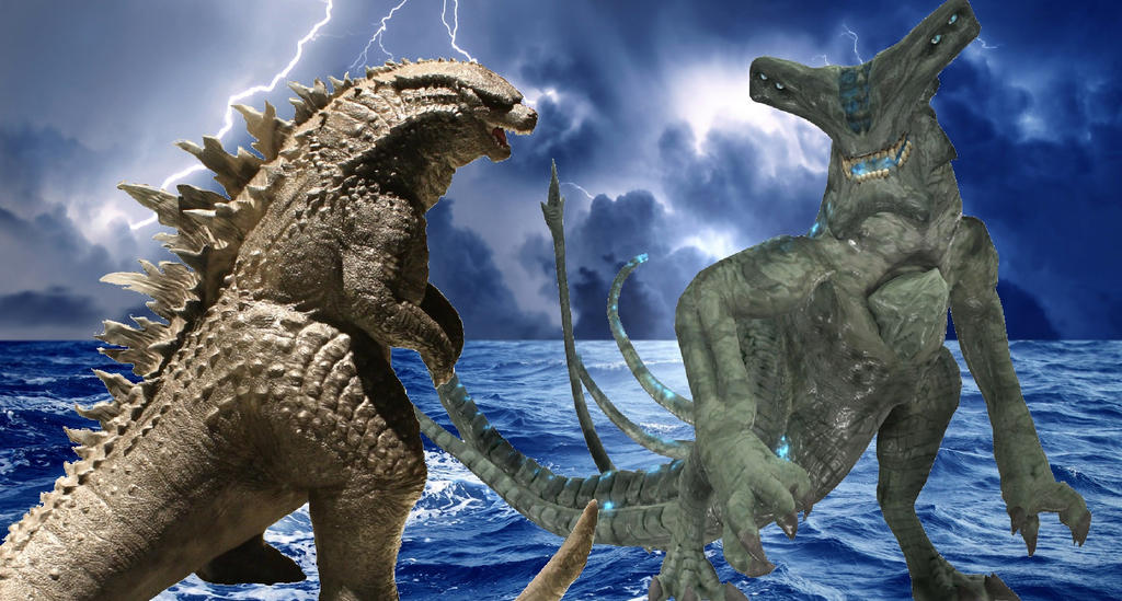 Godzilla 2014 VS Slattern by sonichedgehog2 on DeviantArt