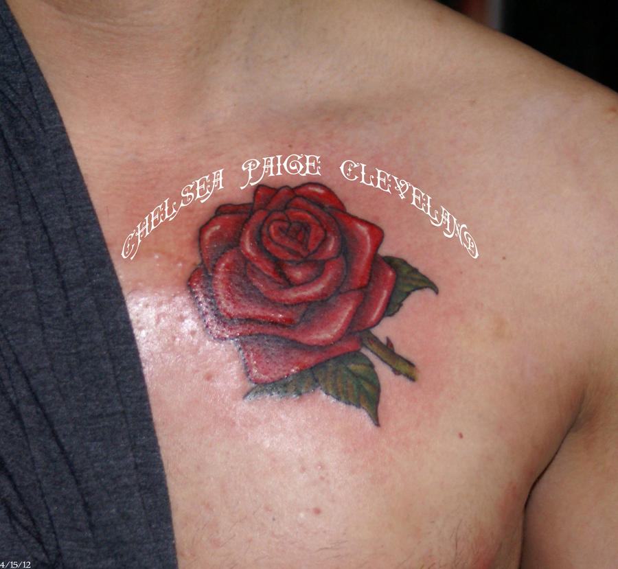 Rose on Chest by Chelsea Cleveland