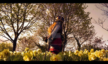 Gimli in the flowers