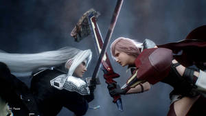 Dissidia FFNT  Sephiroth and Lightning