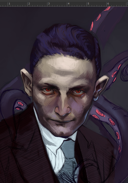 Lovecraft mugshot WIP