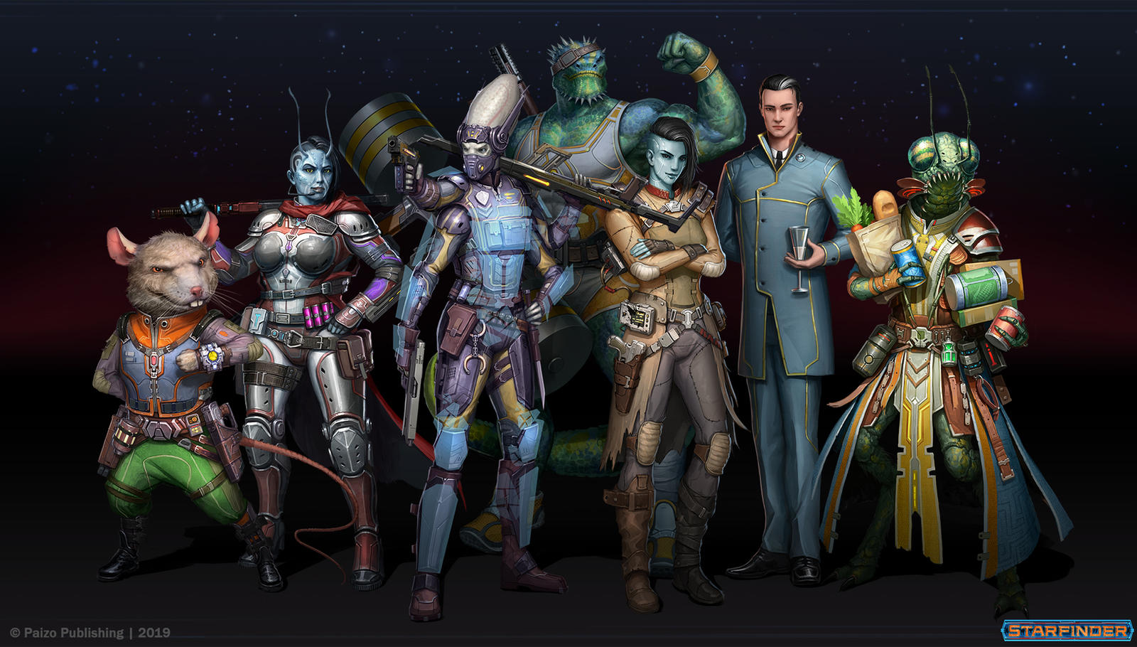 Characters for Starfinder by DenisZhbankov on DeviantArt