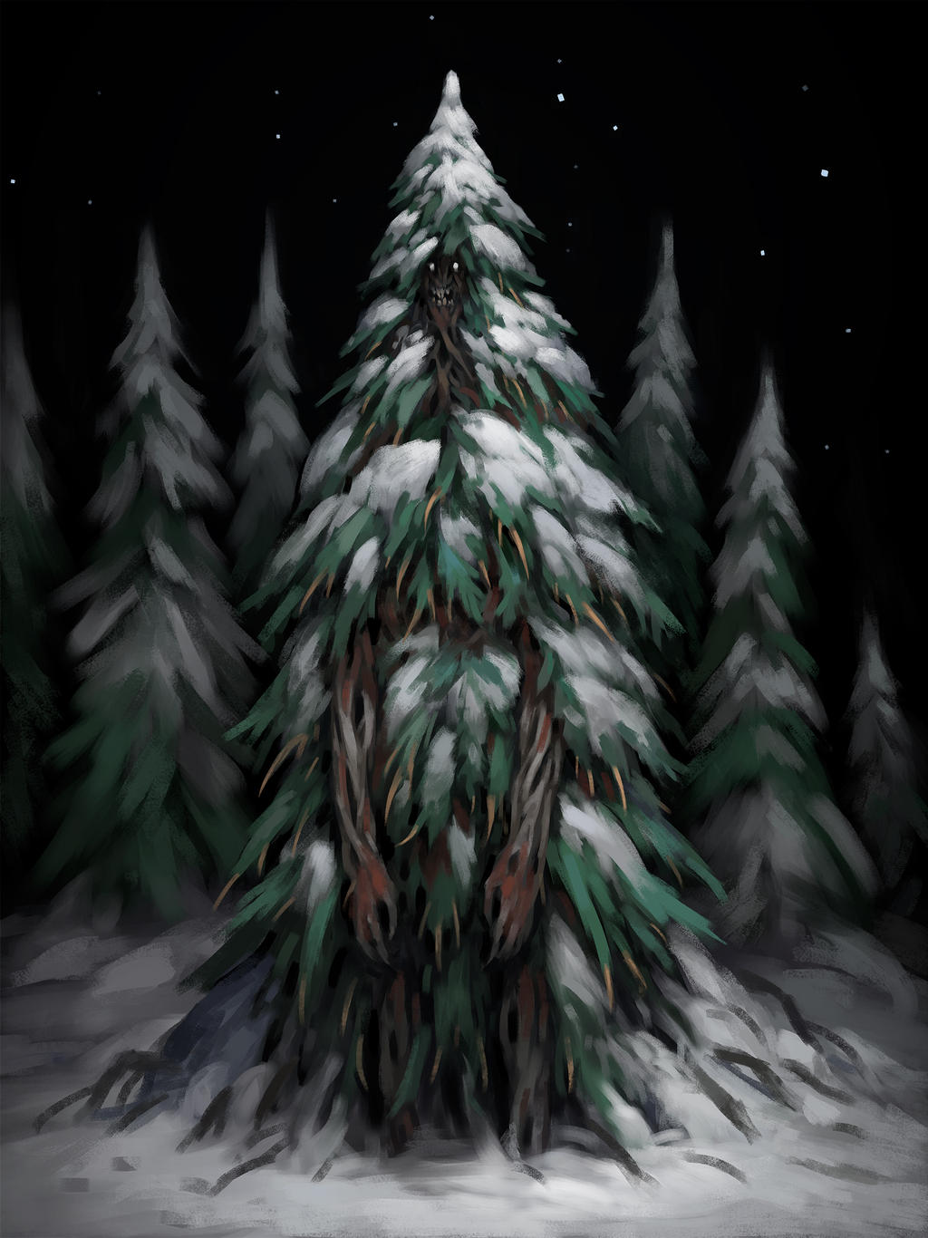 Tree Mini Monster Tree monster by DenisZhbankov on DeviantArt