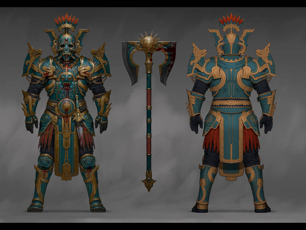 Aztec armor by DenisZhbankov on DeviantArt
