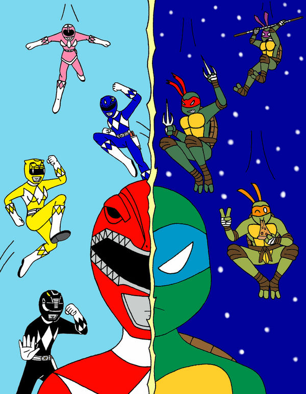 Power Rangers vs. TMNT by streetgals9000 by MavHunterJ17 on DeviantArt