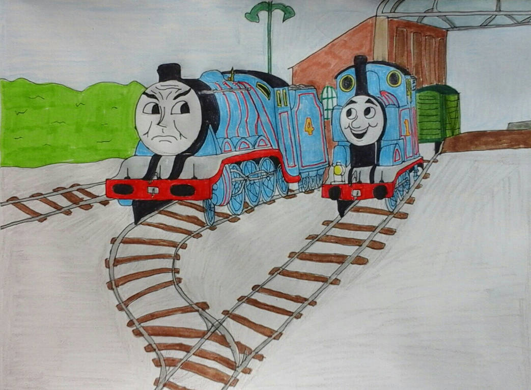 Thomas and Gordon by MavHunterJ17 on DeviantArt