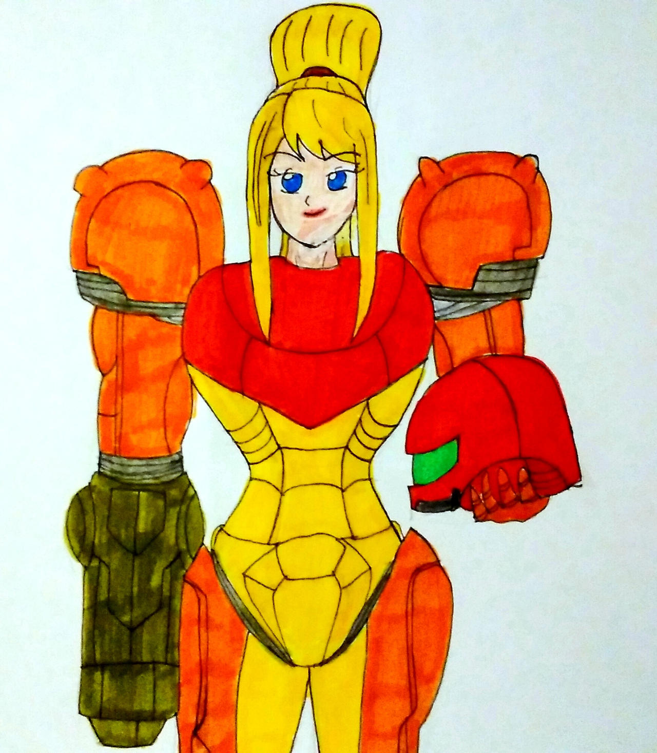 Samas Without Mask Samus Unmasked by MavHunterJ17 on DeviantArt