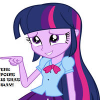 The point is this way (Left) -  Twilight Sparkle