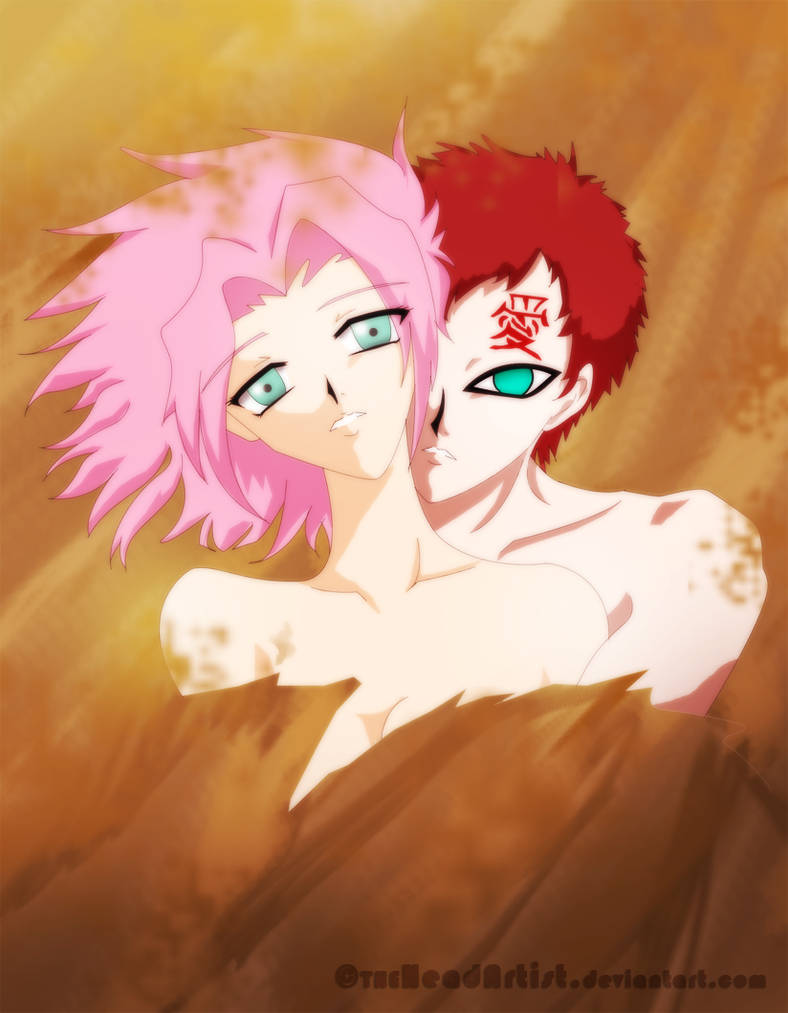 gratis download animasi gambar animasi Re Gaara X Sakura By Theheadartist On Deviantart Terupdate